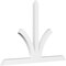 Ekena Millwork Richland Architectural Grade PVC Gable Bracket, 108"W x 72"H x 4"D x 6"F, 16/12 Pitch GBP108X72X0406RIC00 - alternate 1